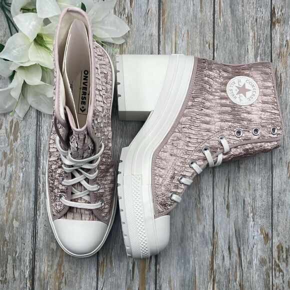Converse Shoes - Converse Chuck 70 De Luxe Heel Hightop Satin Boots Shoes SneakersSize 12.5